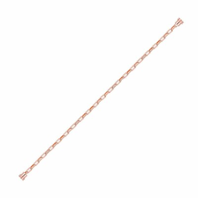 FRED interchangeable cable, medium size, pink gold, pink gold end caps