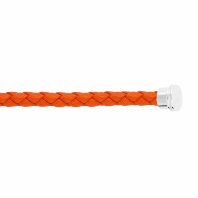 FRED Chance Infinie large size bracelet cable in orange leather