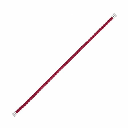 FRED Chance Infinie medium size cable, red leather