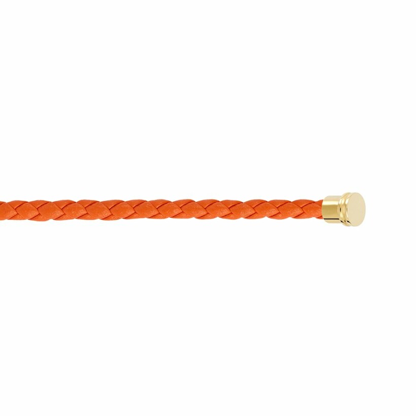 Câble moyen modèle FRED Chance Infinie en cuir orange
