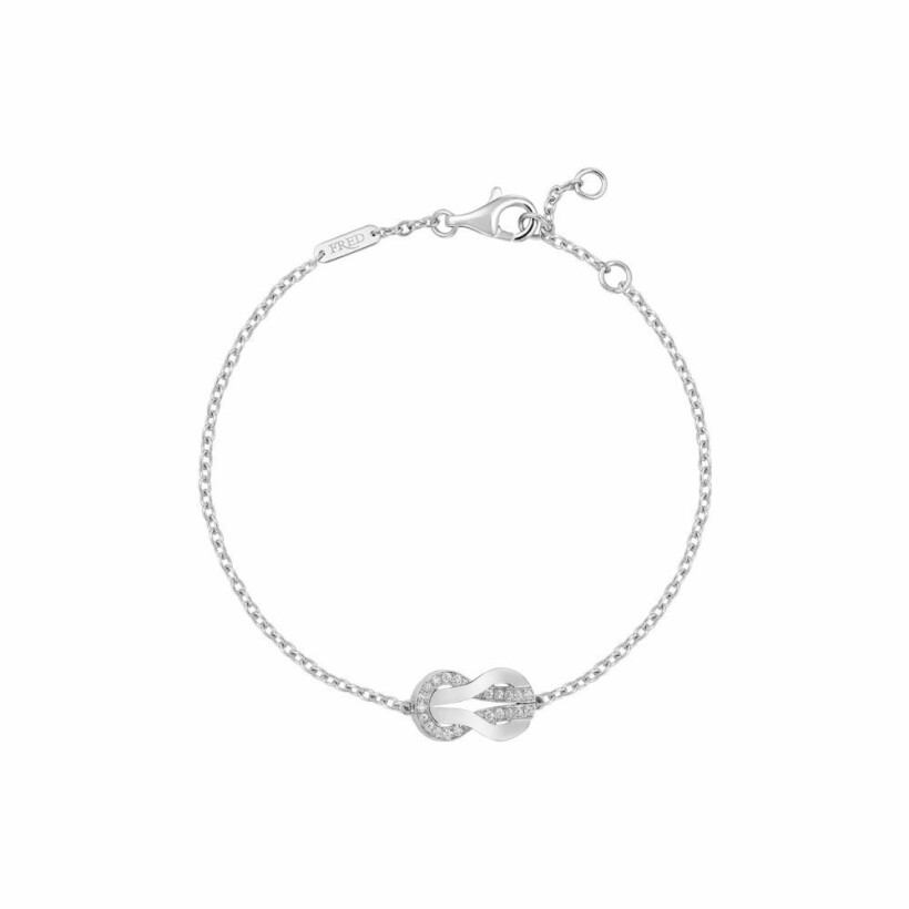 FRED Chance Infinie bracelet, medium size, white gold, diamonds