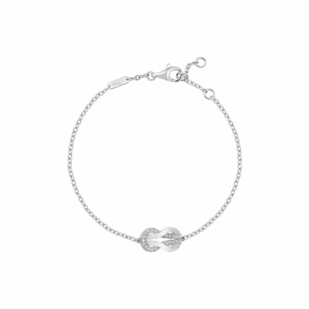 Bracelet FRED Chance Infinie moyen modèle en or blanc et diamants