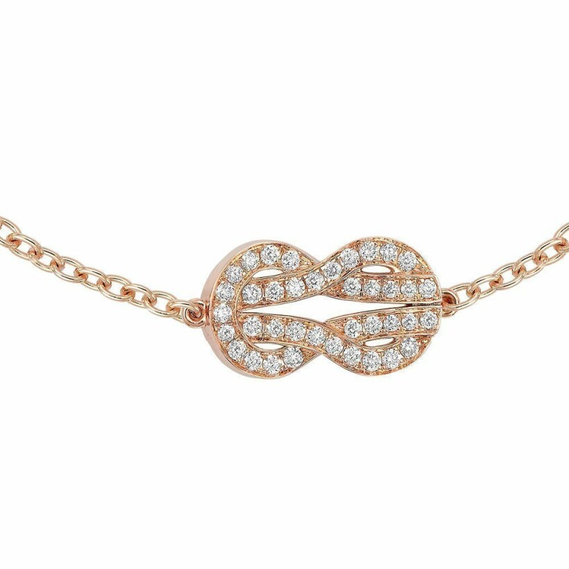 FRED Chance Infinie bracelet, medium size, rose gold, diamonds