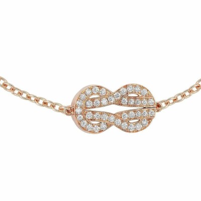 FRED Chance Infinie bracelet, medium size, rose gold, diamonds