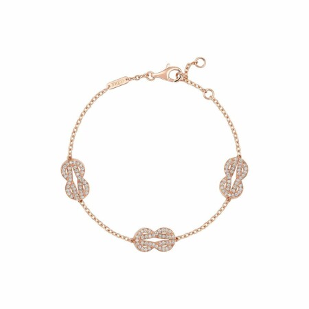 FRED Chance Infinie bracelet, medium size, rose gold, diamonds