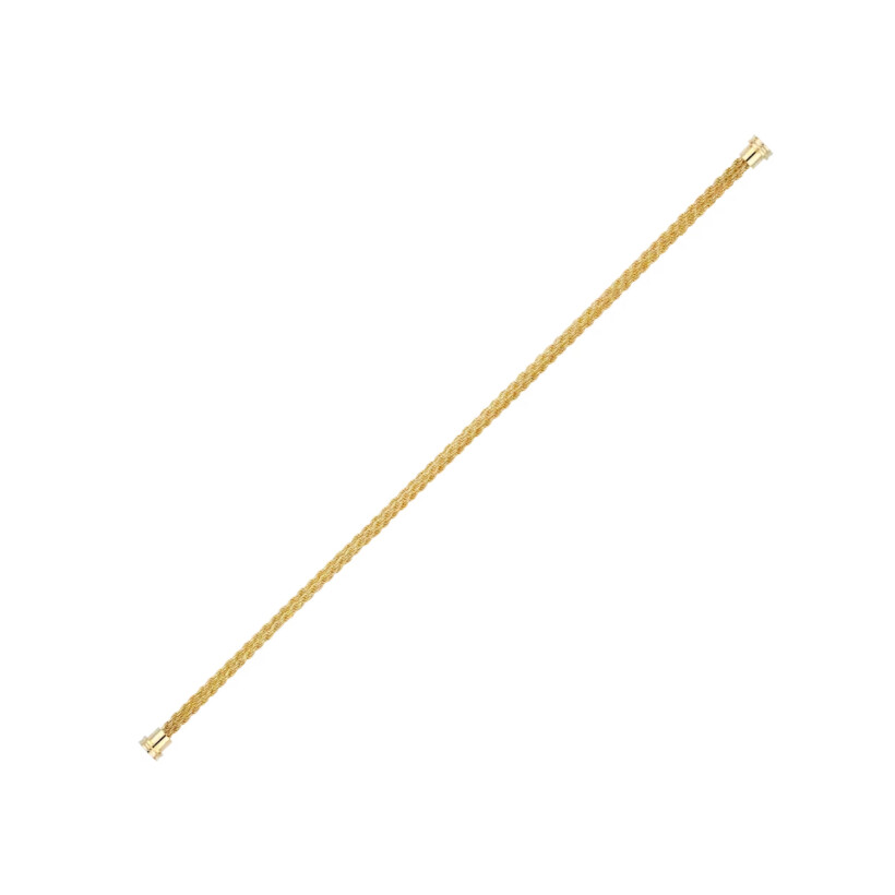 Câble FRED interchangeable Moyen Modèle en or jaune avec embouts or jaune