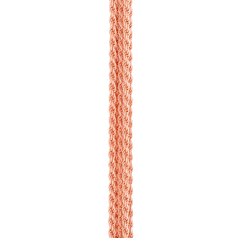 FRED medium size bracelet cable, rose gold