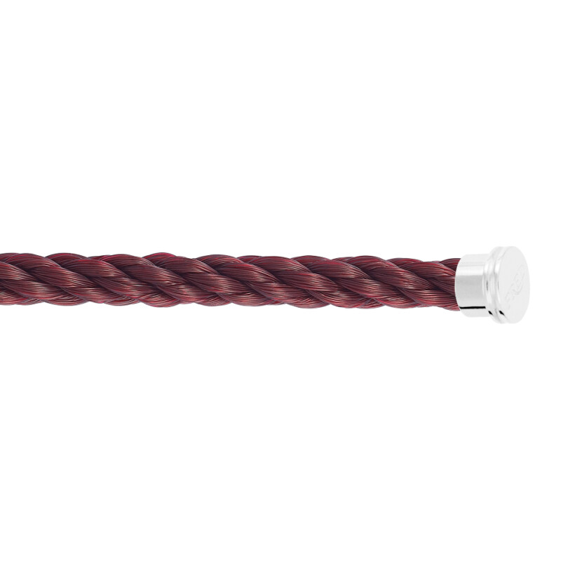 FRED interchangeable large model cable, garnet rope with steel clasp
