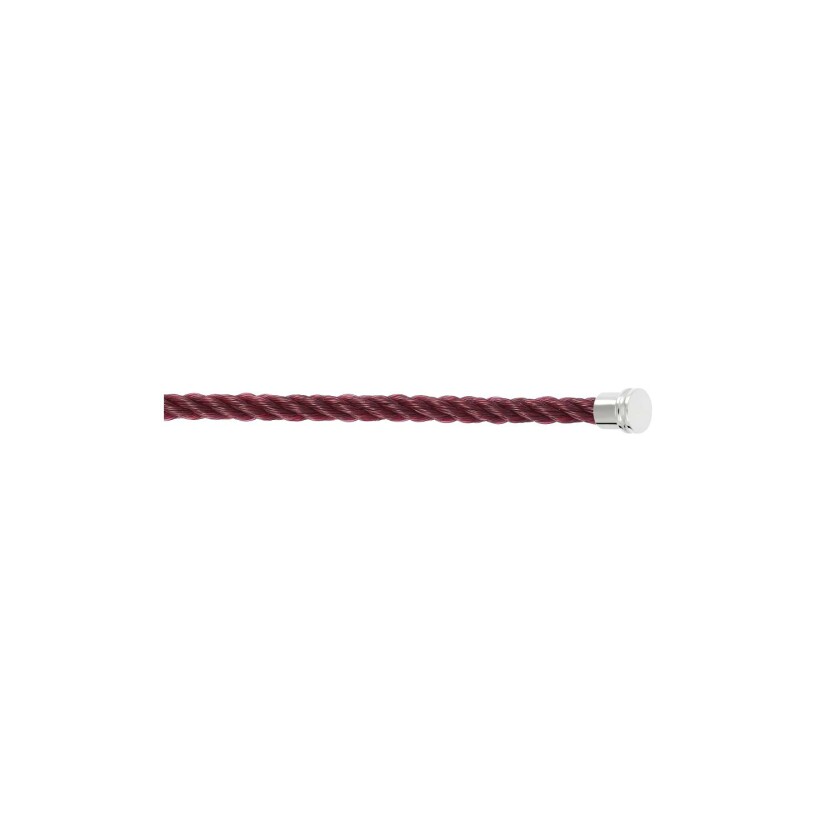 FRED interchangeable medium model cable, garnet rope with steel clasp