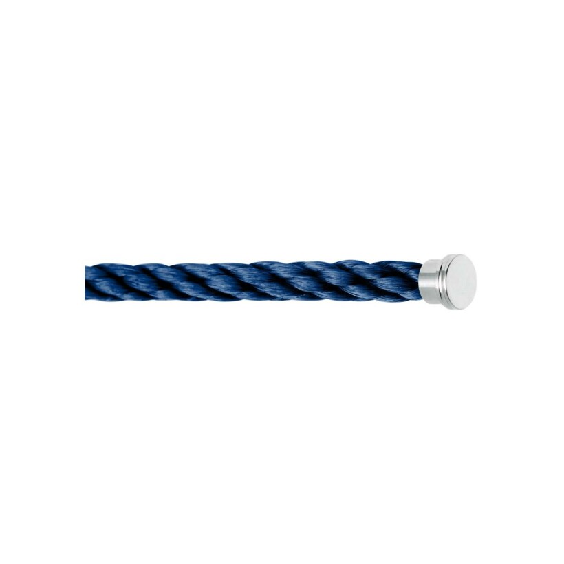 FRED interchangeable cable, large size, navy cord with steel clasp
