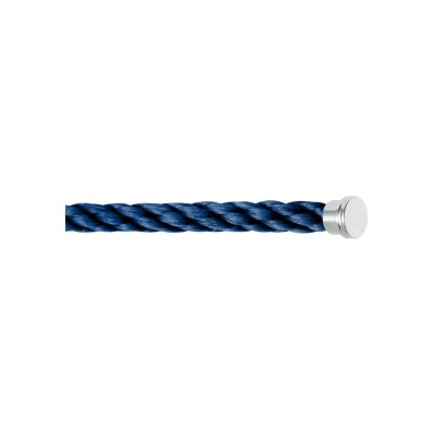 FRED interchangeable cable, large size, navy blue corderie, steel end caps