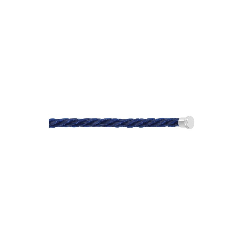 Câble FRED interchangeable Moyen Modèle en corderie bleu marine avec embouts en acier