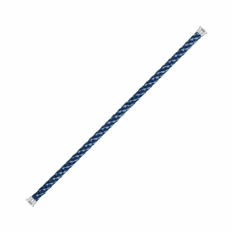 FRED interchangeable cable, large size, blue jean cord, steel clasp