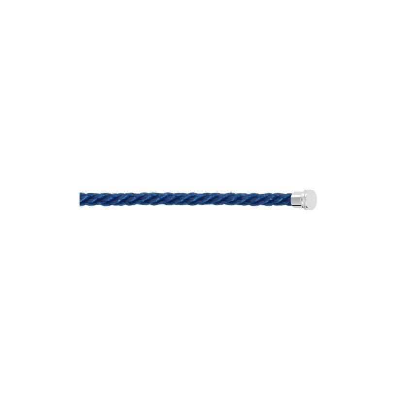FRED interchangeable medium model cable, blue jeans rope with steel clasp