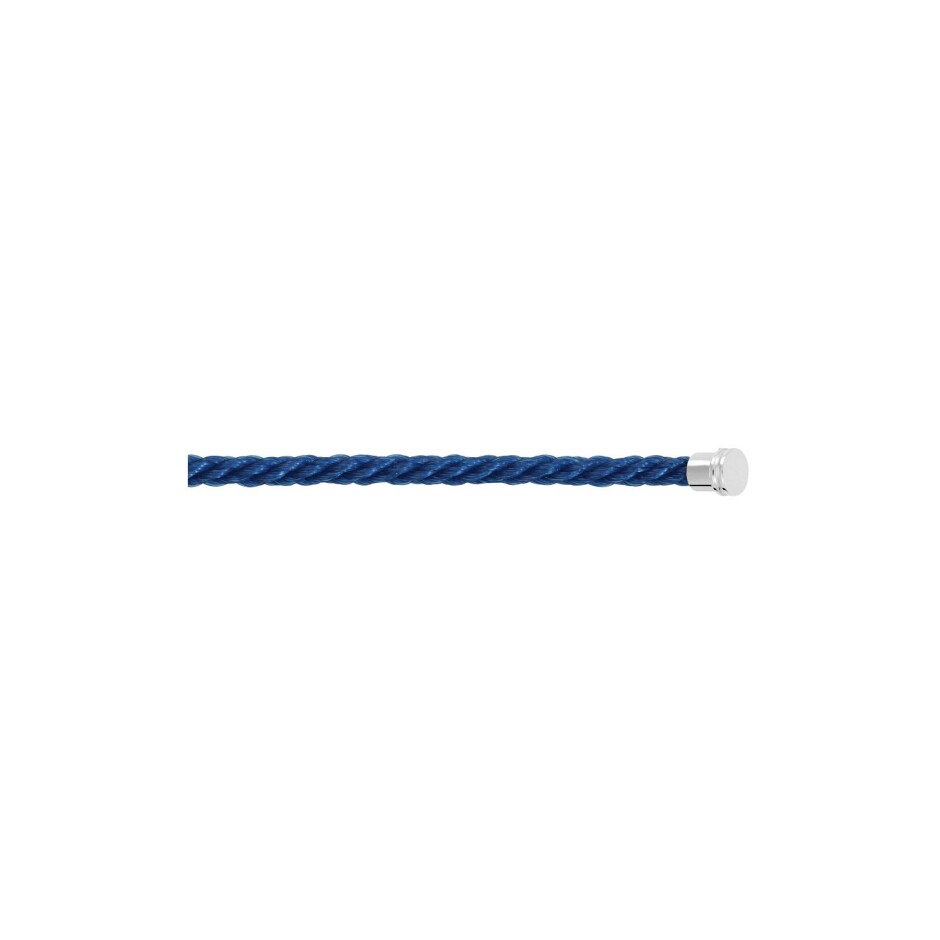 Câble FRED interchangeable Moyen Modèle en corderie bleu jean avec embouts en acier