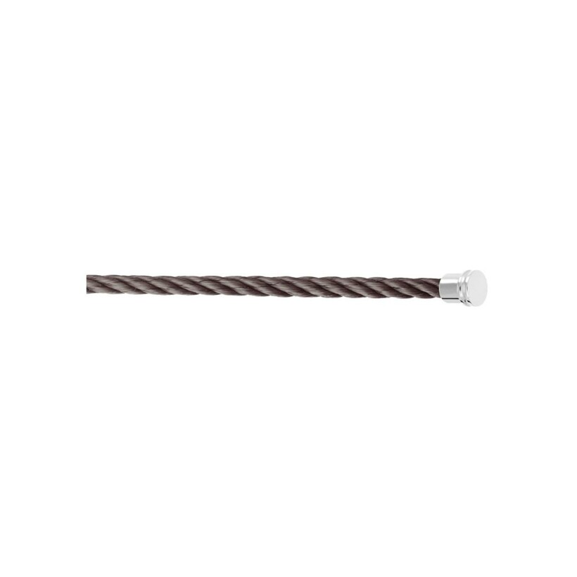 FRED interchangeable cable, medium size, storm gray cord with steel clasp