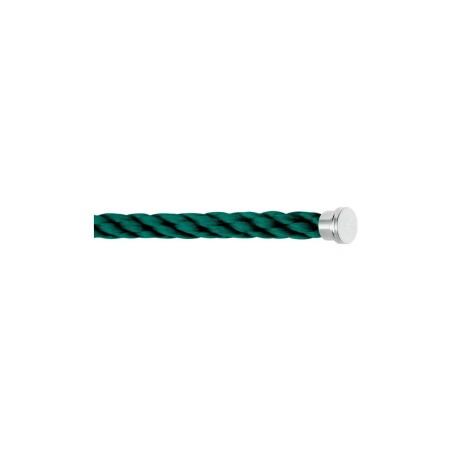 FRED interchangeable cable, large size, emerald corderie, steel end caps