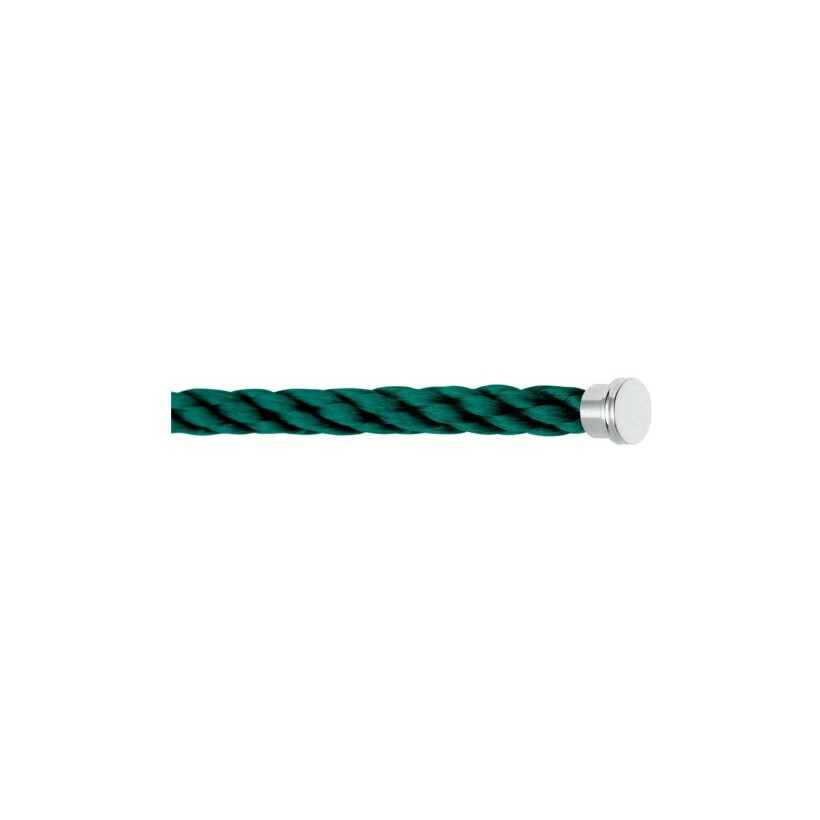 FRED interchangeable cable, large size, emerald cord, steel clasp