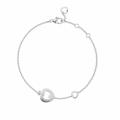 Bracelet Fred Pretty Woman Modèle XS en or blanc et diamant