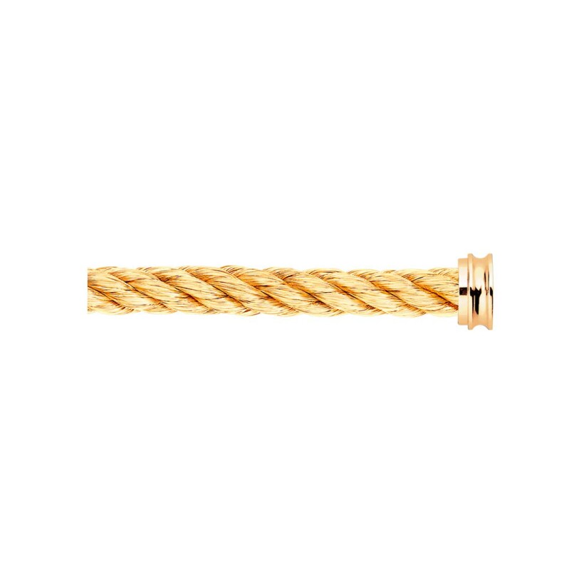 FRED Force 10 L bracelet cable, yellow gold, yellow gold plating