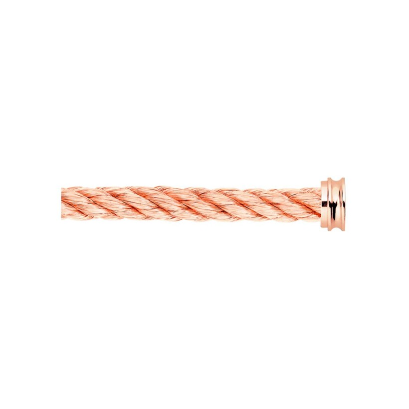 Câble de bracelet FRED Force 10 GM en or rose et plaqué or rose