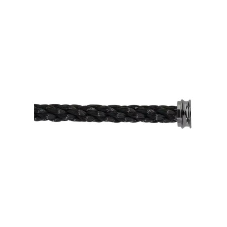 FRED interchangeable cable, XL size, black corderie, black PVD steel end caps