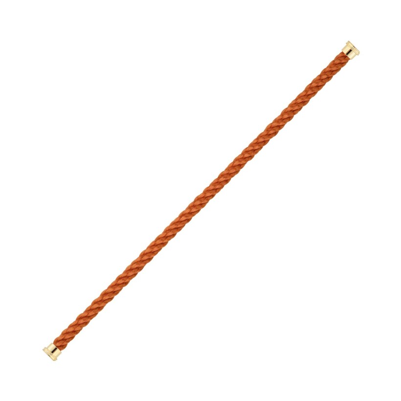 FRED Force 10 bracelet, terracotta rope with gold steel clasp