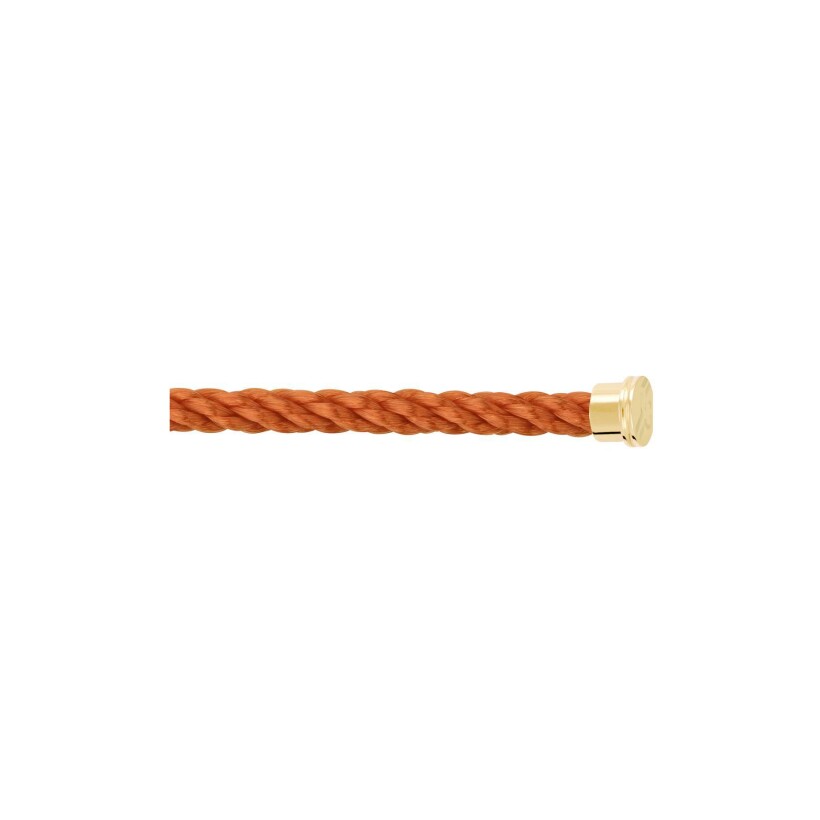 FRED Force 10 bracelet, terracotta rope with gold steel clasp