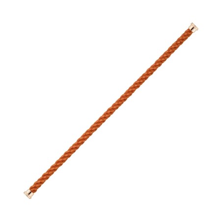 FRED Force 10 bracelet, terracotta rope with rose gold steel clasp