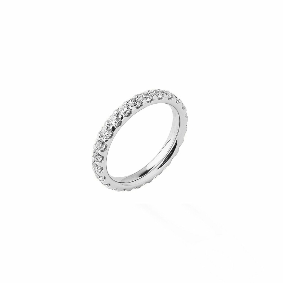 Alliance en or blanc et diamants H/I P1 de 1.50cts