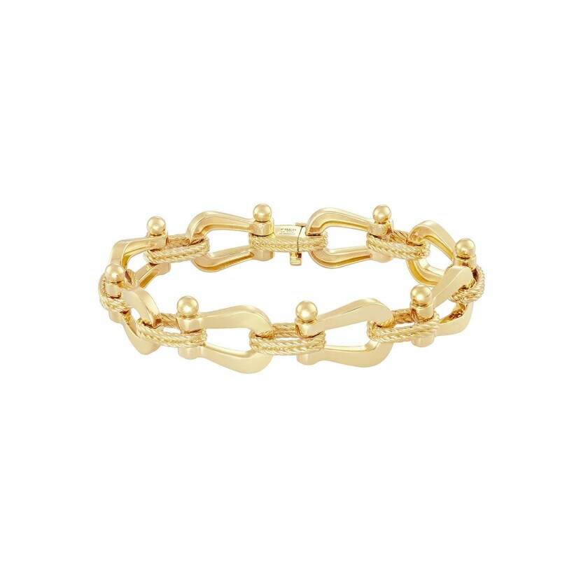 FRED Force 10 bracelet, large size, yellow gold