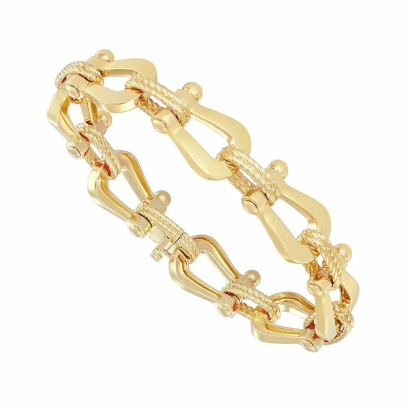 FRED Force 10 bracelet, large size, yellow gold