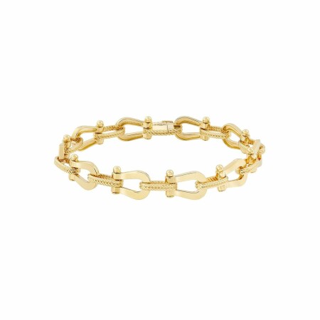 Bracelet moyen modèle FRED Force 10 en or jaune