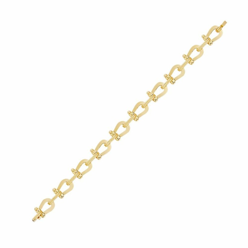 Bracelet moyen modèle FRED Force 10 en or jaune