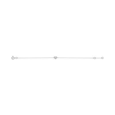 Bracelet en or blanc et diamant 0.01ct
