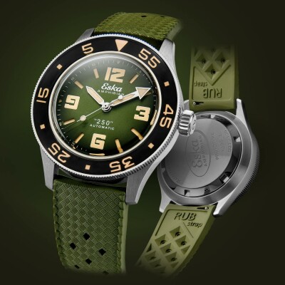 Montre Eska Watches Amphibian 250 Green Turtle 1095-2