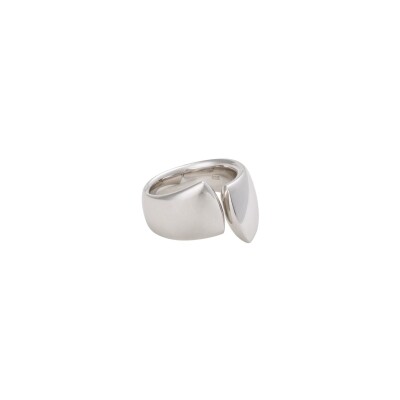 Bague Untied en argent rhodié