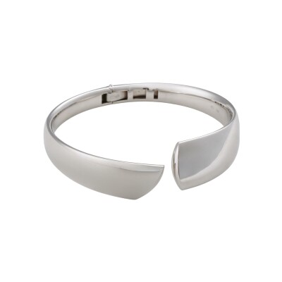 Bracelet jonc Untied en argent rhodié