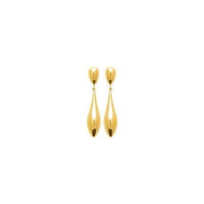 Boucles d'oreilles en acier pvd doré