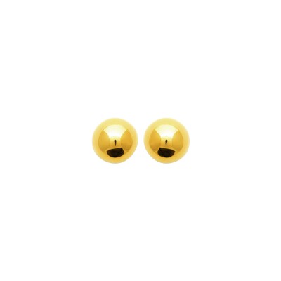 Boucles d'oreilles en acier pvd doré