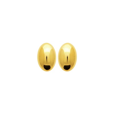 Boucles d'oreilles en acier pvd doré