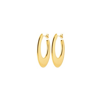 Boucles d'oreilles en acier pvd doré