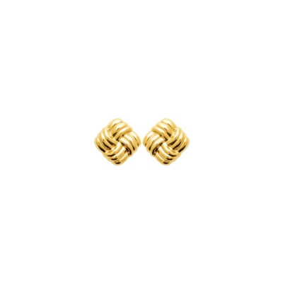 Boucles d'oreilles en acier pvd doré