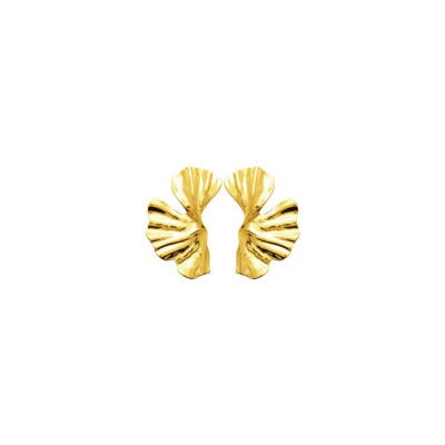 Boucles d'oreilles en acier pvd doré