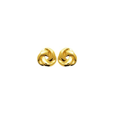 Boucles d'oreilles en acier pvd doré