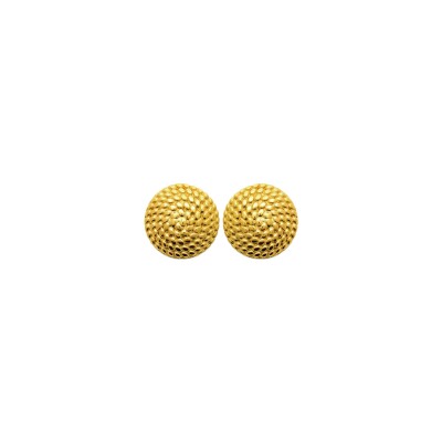 Boucles d'oreilles en acier pvd doré