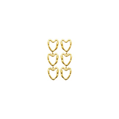 Boucles d'oreilles en acier pvd doré