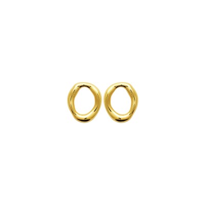 Boucles d'oreilles en acier pvd doré