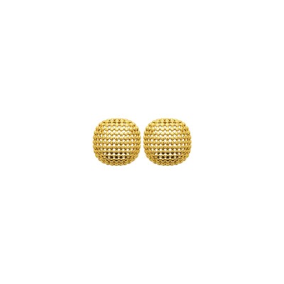 Boucles d'oreilles en acier pvd doré