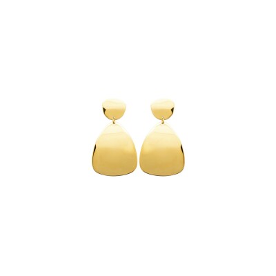 Boucles d'oreilles en acier pvd doré